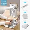 Portable Air Conditioner Fan with 7-Color LED Night Light